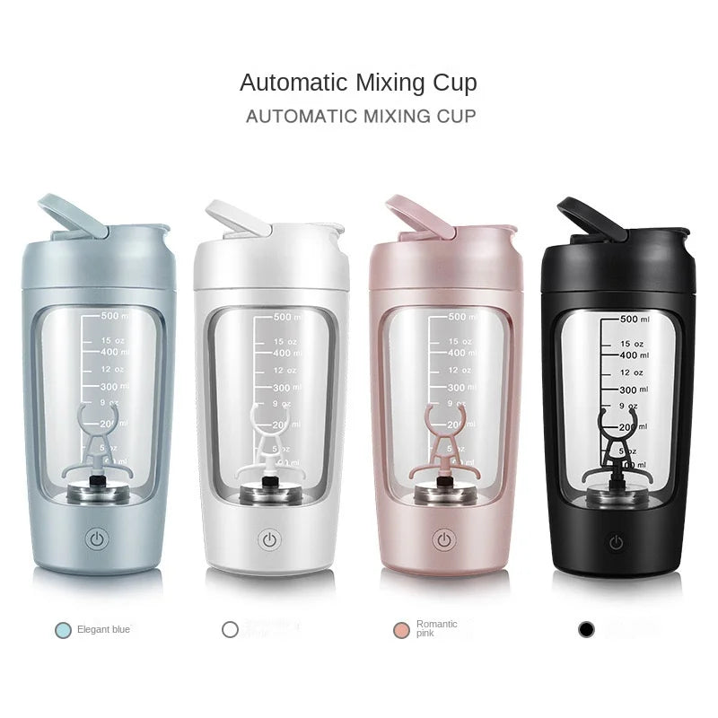 Electric Protein Shaker Bottle – Rechargeable Blender for Lump-Free Shakes On the Go