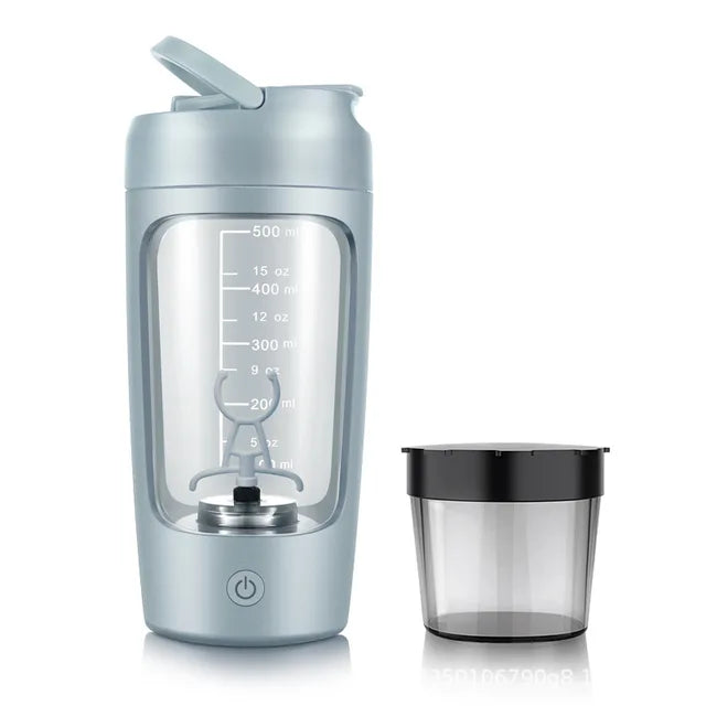 Electric Protein Shaker Bottle – Rechargeable Blender for Lump-Free Shakes On the Go