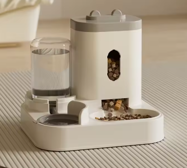 Automatic Pet Feeder & Water Dispenser – 2-in-1 Food & Drink Bowl for Dogs & Cats