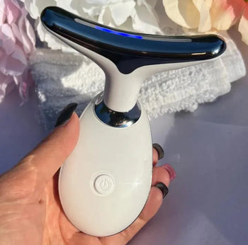 7-Color Microcurrent Facial Massager – Skin Firming, Anti-Aging & Acne Relief for Face & Neck
